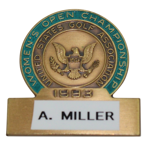 1993 US Womens Open at Crooked Stick GC Contestant Badge - Alice Miller