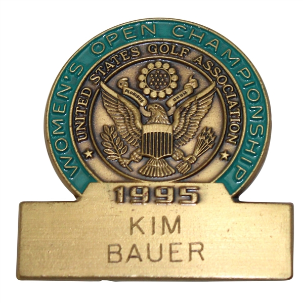 1995 US Womens Open at Broadmoor GC Contestant Badge - Kim Bauer