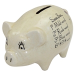 Classic Golfer Themed Porcelain Mild/Rude/Blue/Swear Word Piggy Bank 