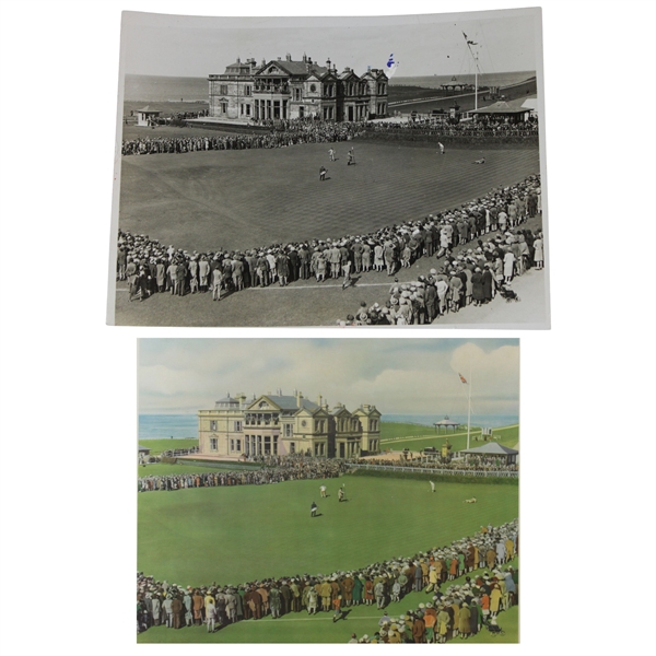 Bobby Jones 1930 The Amateur at St. Andrews 18th Green Putt Photo - Historic Image