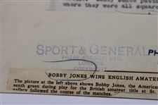 Bobby Jones 1930 The Amateur at St. Andrews 18th Green Putt Photo - Historic Image