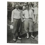 King Bobby Jones & Jock Hutchison 1930 US Open at Interlachen AP Photo - July 10th