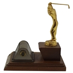 1958 Beaver Valley CC Senior Champion Desk Calendar with Golfer Trophy - Harold J. Dunmire