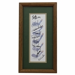 Mize, Weir, Fuzzy, Langer, Watson & Four (4) other Masters Champs Signed Lithograph JSA ALOA