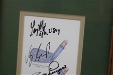 Mize, Weir, Fuzzy, Langer, Watson & Four (4) other Masters Champs Signed Lithograph JSA ALOA