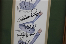Mize, Weir, Fuzzy, Langer, Watson & Four (4) other Masters Champs Signed Lithograph JSA ALOA