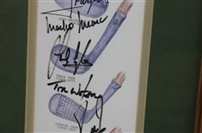 Mize, Weir, Fuzzy, Langer, Watson & Four (4) other Masters Champs Signed Lithograph JSA ALOA
