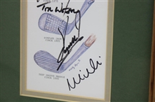 Mize, Weir, Fuzzy, Langer, Watson & Four (4) other Masters Champs Signed Lithograph JSA ALOA