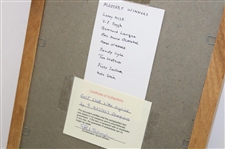 Mize, Weir, Fuzzy, Langer, Watson & Four (4) other Masters Champs Signed Lithograph JSA ALOA