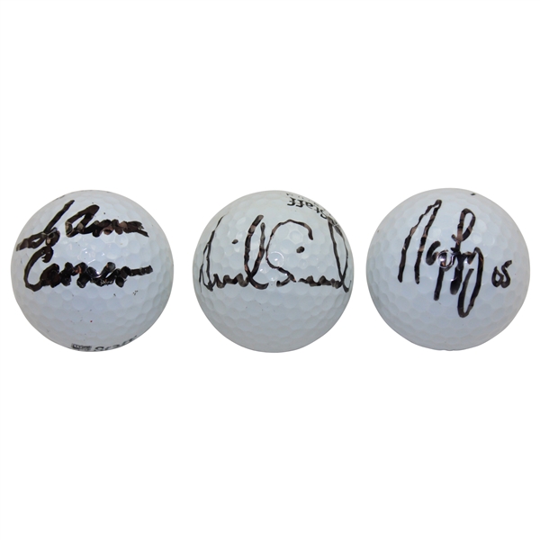 Annika Sorenstam, Nancy Lopez & Jo Anne Carner Signed Golf Ball JSA ALOA