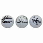 Annika Sorenstam, Nancy Lopez & Jo Anne Carner Signed Golf Ball JSA ALOA