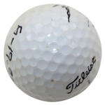Tiger Woods Signed Titleist 1 Logo Golf Ball Dated 6-19-93 PSA #AR00976