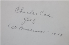 1948 Charles Coe Putting at Broadmoor Press Photo