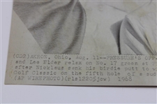 1968 Jack Nicklaus & Lee Elder 'Pressure's Off' Press Photo