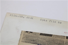 1963 Jack Nicklaus 'Buckeye Blaster' Canada Cup Press Photo