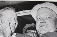 1965 Jack Nicklaus & Dad Charles Nicklaus 'Big Bear Just a Cub to His Daddy' Masters Press Photo