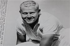1959 Jack Nicklaus 'Young Man with Eye on US Open' at Winged Foot Press Photo