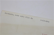 1959 Jack Nicklaus 'Young Man with Eye on US Open' at Winged Foot Press Photo