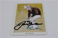 Jack Nicklaus Signed 1979 Venorlandus World of Sport Our Heroes Flik-Cards Golf Card #22 JSA ALOA