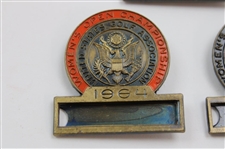1974 Senior Amateur, 1964 Womens US Open & 1971 Womens US Open Contestant Badges