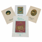 Four (4) Augusta National & Masters Tournament Gold Plated Bookmarks in Original Packaging