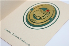 Four (4) Augusta National & Masters Tournament Gold Plated Bookmarks in Original Packaging