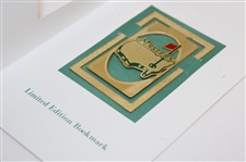 Four (4) Augusta National & Masters Tournament Gold Plated Bookmarks in Original Packaging