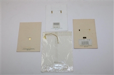 Four (4) Augusta National & Masters Tournament Gold Plated Bookmarks in Original Packaging
