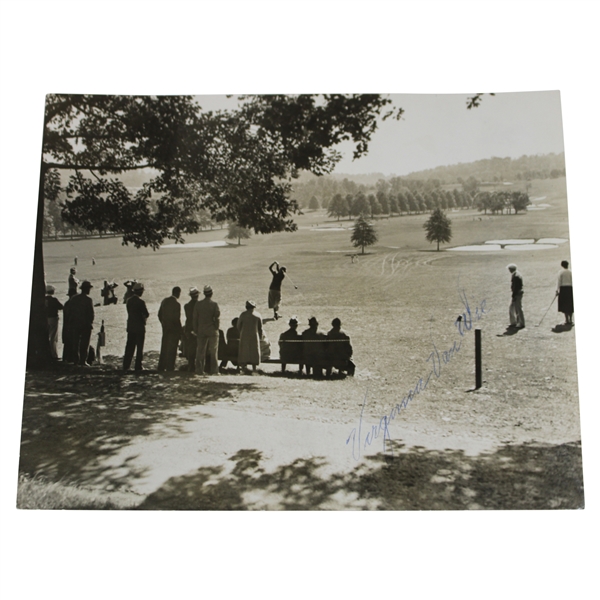 Virginia Van Wie Signed 1934 U. S. WomenS Amateur Press Photo JSA ALOA