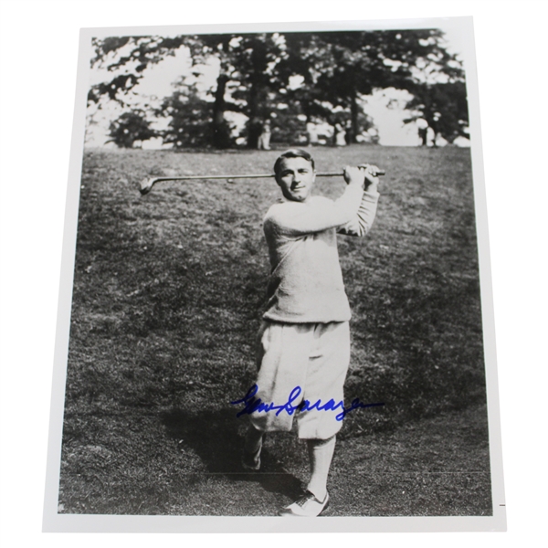 Gene Sarazen Signed Post-Swing Photo JSA ALOA