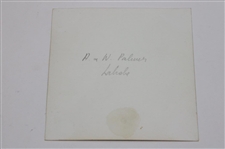 Arnold & Winnie Palmer Photo w/Hand-Written Note to Jean Ward Thomas from Winnie Palmer