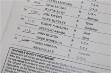 1995 Open Championship at St. Andrews Sunday Pairing Sheet