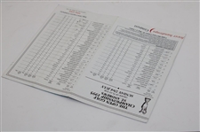 1995 Open Championship at St. Andrews Sunday Pairing Sheet