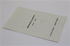 1961 Bernard Darwin Funeral Program