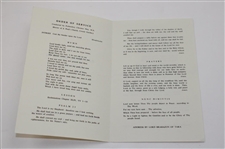 1961 Bernard Darwin Funeral Program