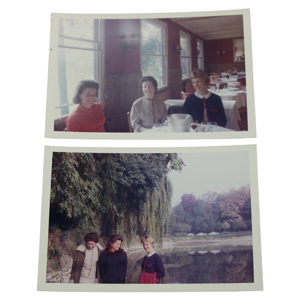 Two (2) Winnie Palmer, Barbara Nicklaus & Jean Ward Thomas First Ladies of Golf Original Color Photos
