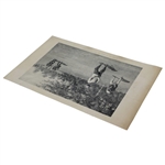 1899 'A Long Putt' Print from Harper's Weekly by A. B. Frost