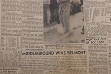 1950 Los Angeles Times Ben Hogan 'Comeback' Sports Section Cover