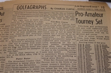 1950 Los Angeles Times Ben Hogan 'Comeback' Sports Section Cover