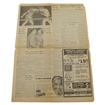 1950 Los Angeles Times Ben Hogan 'Comeback' Sports Section Cover