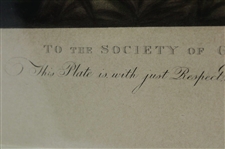 Society Of Golfers At Blackheath Early Color Print Of Engraving by V. Green-Framed