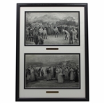 Two (2) Michael Brown Water Color Prints - Framed