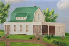 Clubhouse Depiction Water Color Painting by Artist G. Johnson