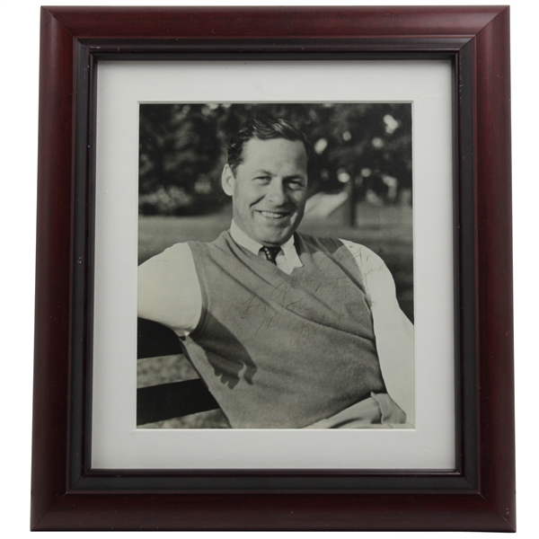 Bobby Jones Signed Posed Black & White Photo w/Inscription - Framed JSA ALOA