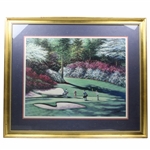Augusta National Golf Club Hole #12 Golden Bell Print - Framed