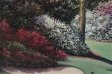 Augusta National Golf Club Hole #12 Golden Bell Print - Framed