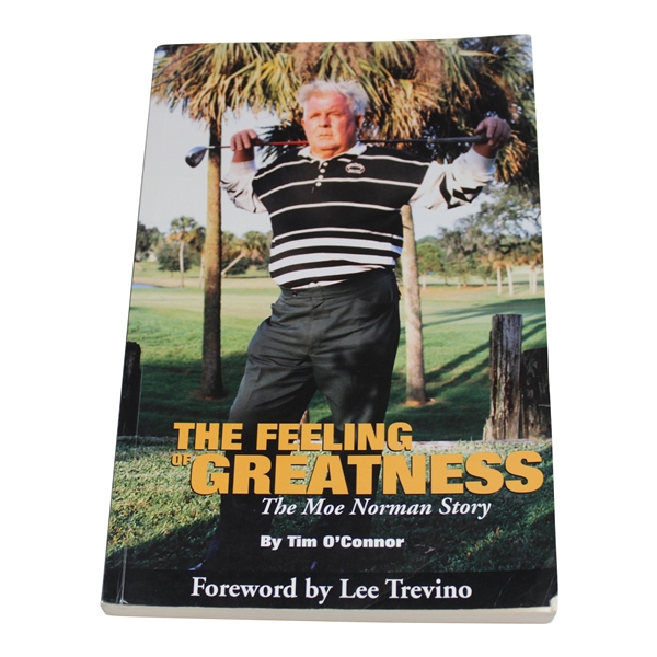 Moe Norman Signed 1995 The Feeling of Greatness 1st Ed. Book JSA ALOA