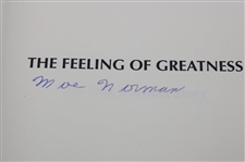 Moe Norman Signed 1995 'The Feeling of Greatness' 1st Ed. Book JSA ALOA