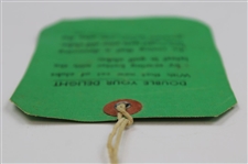 1952 Masters Tournament SERIES Badge #5061 w/Original String - Sam Snead Winner