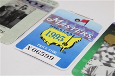 1995, 2001 & 2002 Masters Tournament SERIES Badges - Tiger Debut plus Back-to-Back